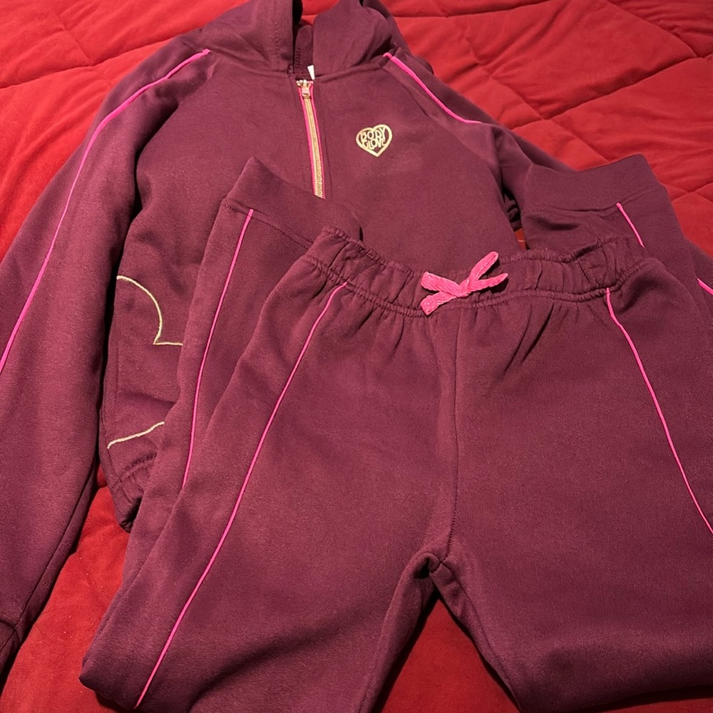 NWT Body Glove sweatsuit set girls 10 (runs small more like 8/10)